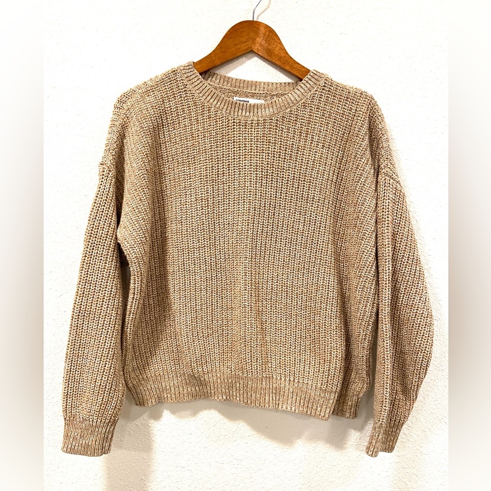 Sonoma Womens Size Petite Large Knit Sweater  Crew Neck